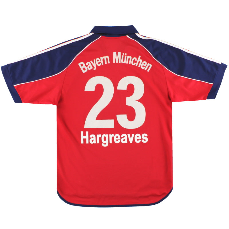 1999-01 Bayern Munich adidas Home Shirt Hargreaves  #23 M Football Shirt