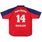 1999-01 Bayern Munich adidas Home Shirt Basler #14 XXL Football Shirt