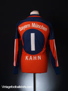 1999-01 Bayern Munich Goalkeeper Shirt Kahn #1 S Football Shirt