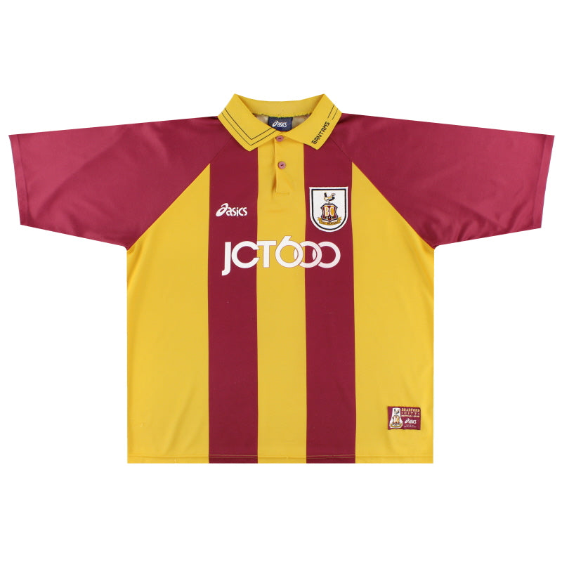 1999-01 Bradford City Asics Home Shirt *Mint* L Football Shirt