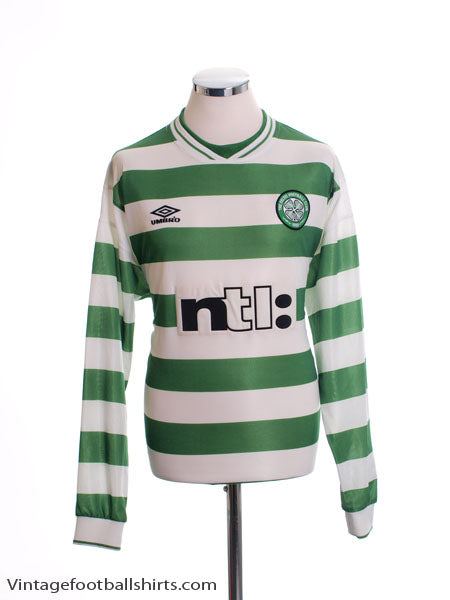 1999-01 Celtic Home Shirt L/S XL Football Shirt