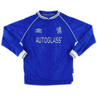 1999-01 Chelsea Home Shirt L/S Y Football Shirt