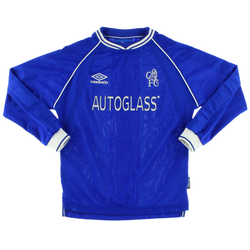 1999-01 Chelsea Home Shirt L/S Y Football Shirt