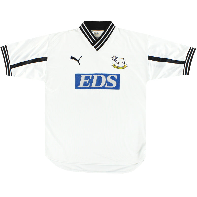 1999-01 Derby County Puma Home Shirt M Football Shirt