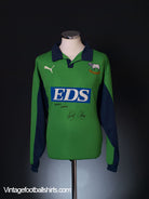 1999-01 Derby County Signed Goalkeeper Shirt Oakes #24 XL Football Shirt