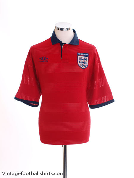 1999-01 England Away Shirt L Football Shirt