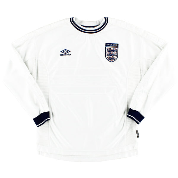 ウェア England 1999 2000 2001 ENGLAND 1999 2000 2001 HOME FOOTBALL SHIRT SOCCER JERSEY