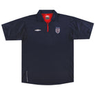 1999-01 England Umbro 1/4 Zip Training Shirt L Training Shirt