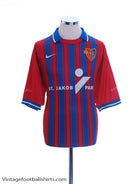 1999-01 FC Basel Home Shirt XL Football Shirt