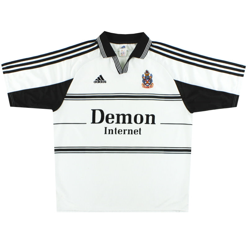 1999-01 Fulham adidas Home Shirt M Football Shirt