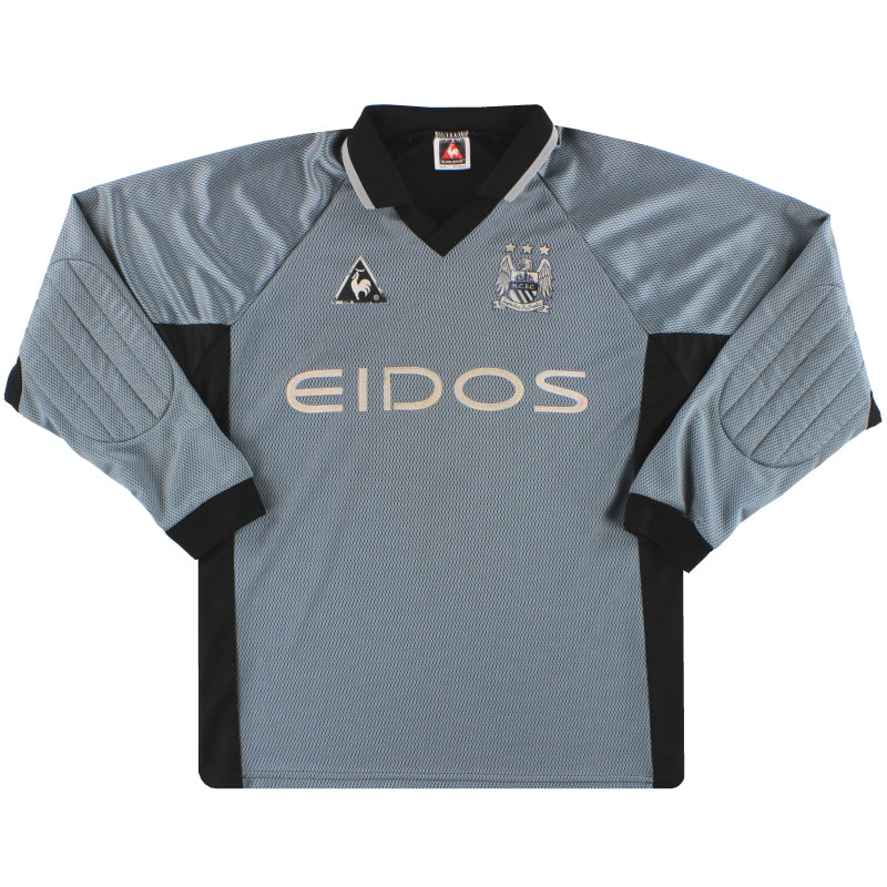 1999-01 Manchester City Le Coq Sportif Goalkeeper Shirt #1 M Football Shirt