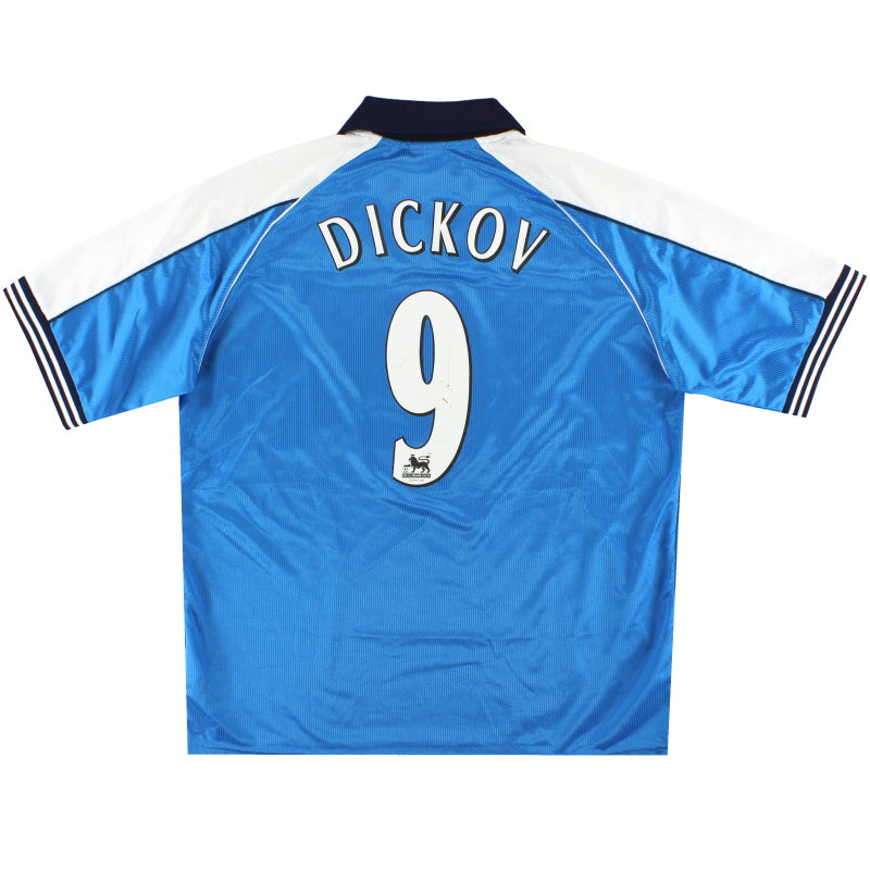 1999-01 Manchester City Le Coq Sportif Home Shirt Dickov #9 L Football Shirt