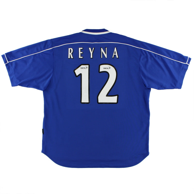 1999-01 Rangers Home Shirt Reyna #12 XL Football Shirt