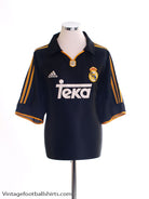 1999-01 Real Madrid Away Shirt S Football Shirt