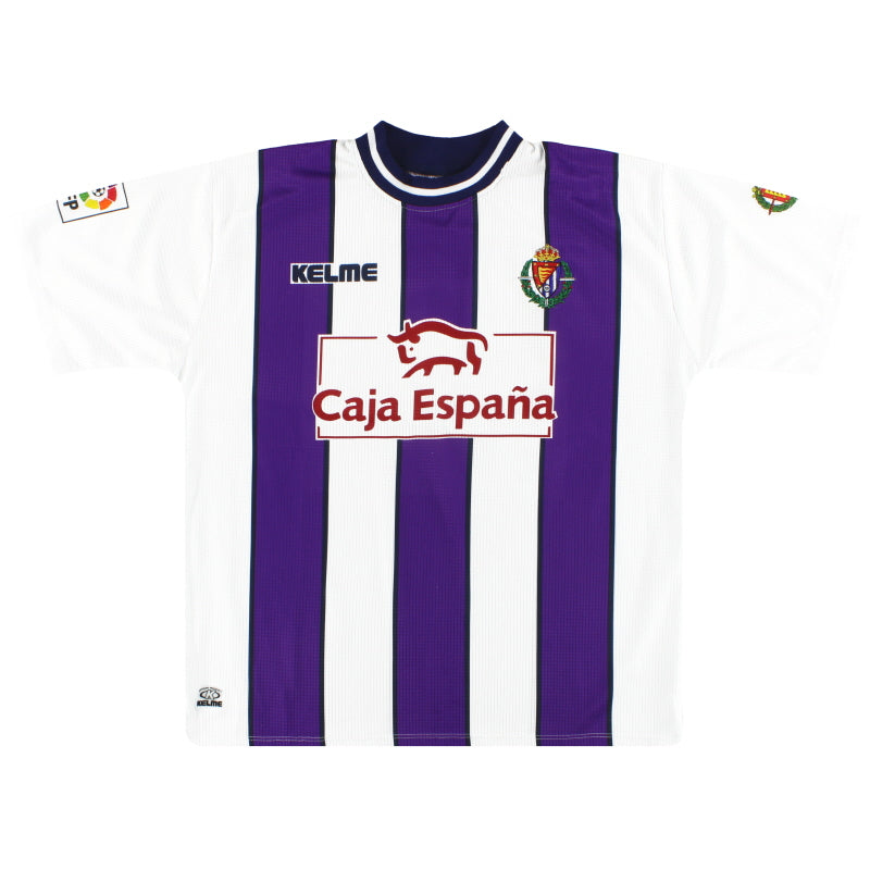 1999-01 Real Valladolid Kelme Home Shirt L | Vintage Football Shirts
