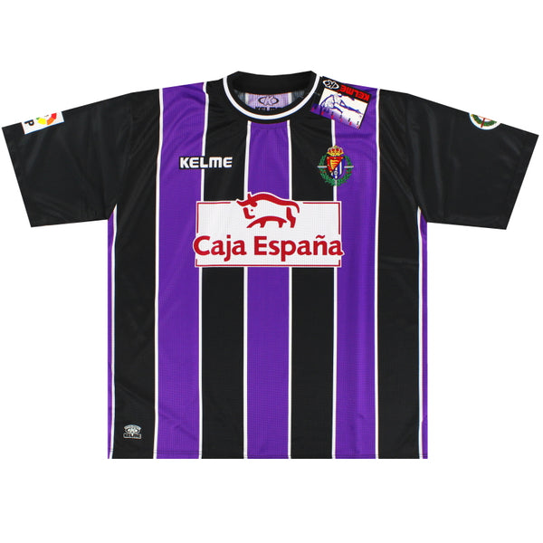 ウェア 99-01 REAL VALLADOLID JO #25 Real Valladolid 1999-2000 Home Shirt #25 Jo LFP Patch/Badge Kelme