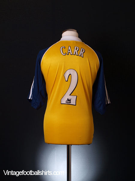 1999-01 Tottenham Away Shirt Carr #2 XL Football Shirt