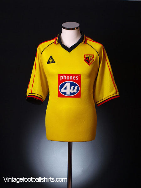 1999-01 Watford Home Shirt L Football Shirt