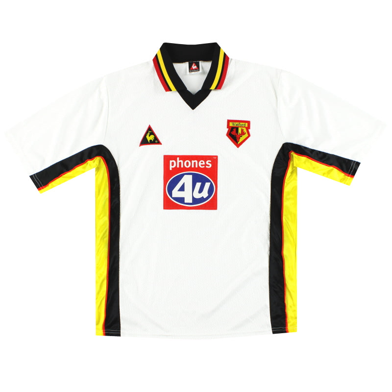 1999-01 Watford Le Coq Sportif Away Shirt M Football Shirt