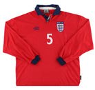 1999-01 England Player Issue Away Shirt #5 L/S XL