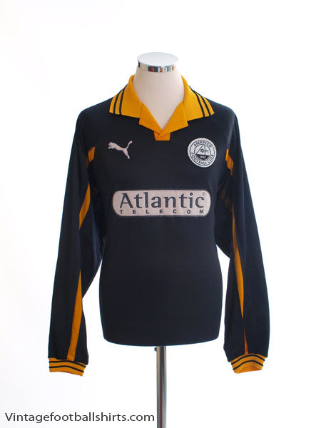 2000-01 Aberdeen Away Shirt L/S L Football Shirt