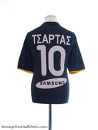 2000-01 AEK Athens Away Shirt ΤΣΑΡΤΑΣ #10 L Football Shirt