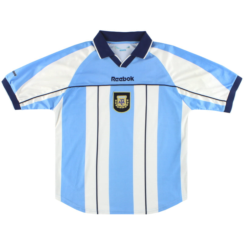 Reebok｜アルゼンチン代表 2001 ユニフォーム ゲームシャツ 希少 美品 2000-01 Argentina Reebok Home Shirt XXL | Vintage Football Shirts