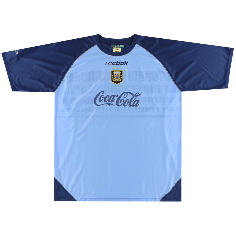 2000-01 Argentina Reebok Training Shirt *Mint* L Training Shirt