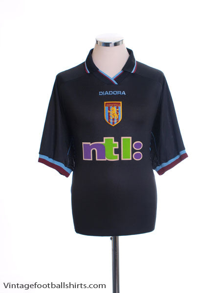 2000-01 Aston Villa Away Shirt L Football Shirt
