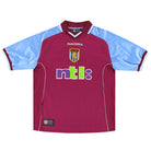 2000-01 Aston Villa Diadora Home Shirt L Football Shirt