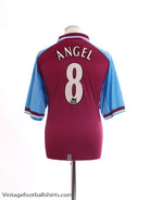 2000-01 Aston Villa Home Shirt Angel #8 L Football Shirt