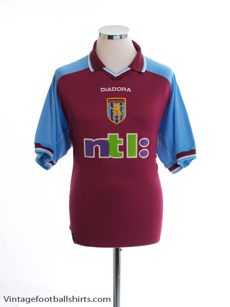 2000-01 Aston Villa Home Shirt L Football Shirt