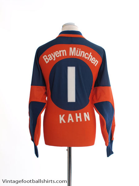 2000-01 Bayern Munich Goalkeeper Shirt Kahn #1 L Football Shirt