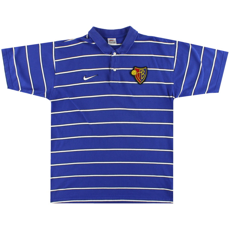 2000-01 FC Basel Nike Polo Shirt M Polo Shirt