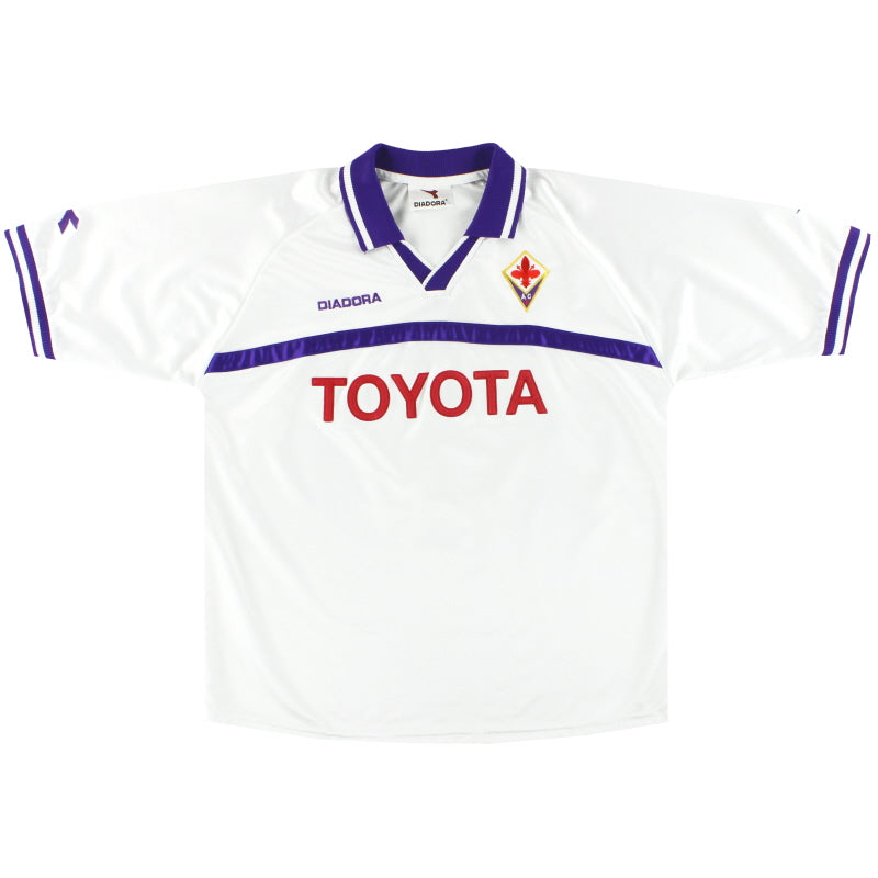 2000-01 Fiorentina Diadora Away Shirt XL Football Shirt