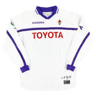 2000-01 Fiorentina Signed Match Issue Away Shirt Rossi #19 L/S XL Football Shirt