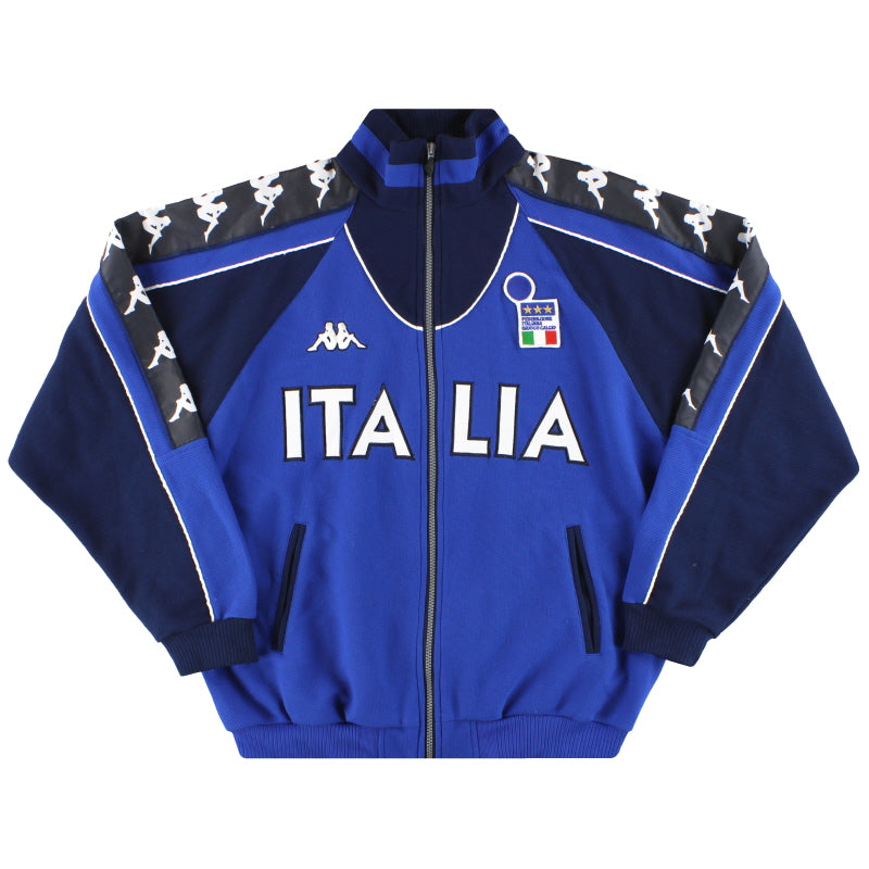 Maillot Kappa Italie Vintage 2001/2002 - Taille S - Blanc - Fabriqué En Italie
