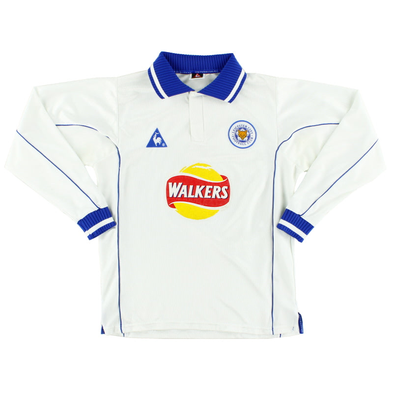 2000-01 Leicester Away Shirt L/S M Football Shirt