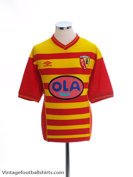 2000-01 Lens Home Shirt L Football Shirt