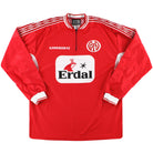 2000-01 Mainz 05 Umbro Home Shirt L/S *Mint* L Football Shirt