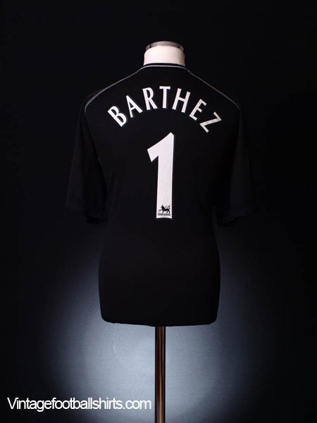2000-01 Manchester United Goalkeeper Shirt Barthez #1 L Football Shirt