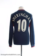 2000-01 Manchester United Third Shirt Sheringham #10 L/S M Football Shirt