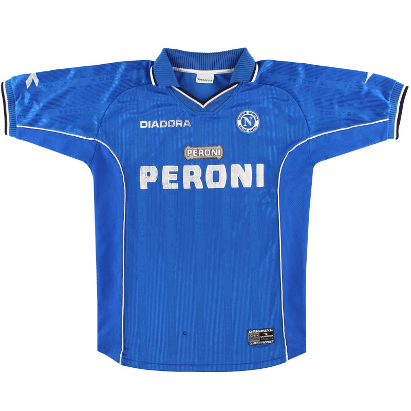 2000-01 Napoli Diadora Home Shirt L Football Shirt