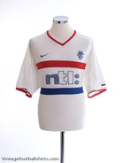 2000-01 Rangers Away Shirt XL Football Shirt