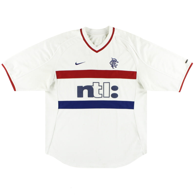2000-01 Rangers Nike Away Shirt S Football Shirt