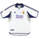 2000-01 Real Madrid adidas Home Shirt L Football Shirt