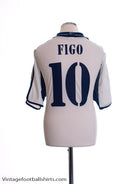 2000-01 Real Madrid Home Shirt Figo #10 XL Football Shirt