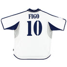 2000-01 Real Madrid Home Shirt Figo #10 XL Football Shirt