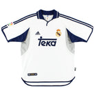 2000-01 Real Madrid adidas Home Shirt L Football Shirt