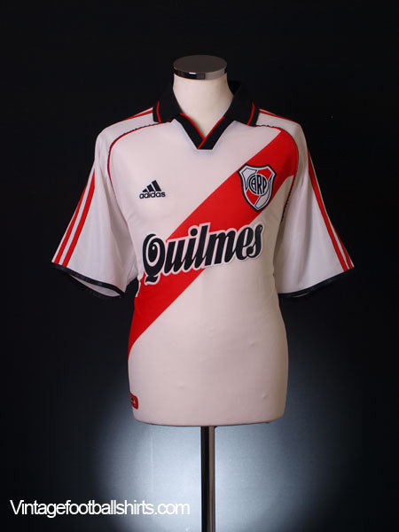 2000-01 River Plate Home Shirt *As New* L  Football Shirt